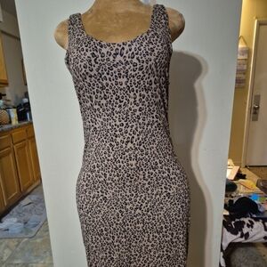 Bar III Animal Print Midi Dress